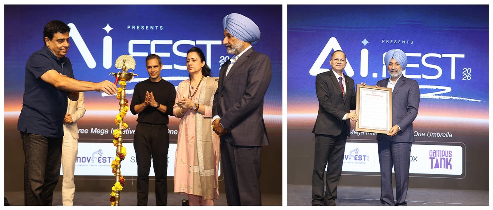 चंडीगढ़ यूनिवर्सिटी ने एआई इम्पैक्ट समिट-2026 की तर्ज पर भारत के पहले एआई फेस्ट की मेजबानी चंडीगढ़, भारत इंडिया एआई मिशन को मजबूती देने के लिए सीयू एआई मिशन लॉन्च करने वाली देश की पहली यूनिवर्सिटी बनी चंडीगढ़ यूनिवर्सिटी ‘एआई आपकी नौकरियां नहीं लेगा, इसे कोई ऐसा इंसान लेगा जो एआई का इस्तेमाल आपसे बेहतर कर सकेगा: वेबवेदा के फाउंडर और सोशल इन्फ्लुएंसर अंकूर वारिकू चंडीगढ़ यूनिवर्सिटी ने इंडिया एआई एम्पैक्ट समिट 2026 की तर्ज पर भारत के पहले तीन दिवसीय एआई फैस्ट-2026 की शुरुआत की। यह एआई फैस्ट आर्टिफिशियल इंटेलिजेंस को न इनोवेशन, एंटरप्रेन्योरशिप और इनक्लूसिव नेशनल डेवलपमेंट के प्रमुख आधार के रूप में स्थापित करने की दिशा में एक ऐतिहासिक कदम है, जो भारत को इस क्षेत्र में मजबूत बनाएगा। इस फैस्ट का मुख्य मकसद युवा इनोवेटर्स, एआई स्टार्ट-अप इकोसिस्टम को मजबूत करना, बोल्ड और स्केलेबल आइडियाज को टेक्नोलॉजी-ड्रिवन सॉल्यूशन में बदलकर विकसित भारत का विजन को साकार करना है। एमपी सतनाम सिंह संधू, एडुटेक एंटरप्रेन्योर रोनी स्क्रूवाला और सोशल इन्फ्लुएंसर अंकुर वारिकू के साथ चंडीगढ़ यूनिवर्सिटी में भारत के पहले एआई फेस्ट का उद्घाटन करते हुए इस बड़ी पहल ने ग्लोबल एंटरप्रेन्योर्स, पॉलिसीमेकर्स, एआई लीडर्स, कॉर्पोरेट्स, एकेडेमिया, रिसर्चर्स, स्टार्टअप्स और स्टूडेंट इनोवेटर्स को टेक्नोलॉजी, टैलेंट और ट्रांसफॉर्मेटिव आइडियाज के एक पावरफुल मेल में एक साथ लाया। चर्चाओं में चार बड़े थीम शामिल थे। इसमें इवॉल्विंग एआई विद इवॉल्विंग ह्यूमन्स, एआई इंजीनियर्ड रियलिटी, एआई पॉलिसी गवर्नेंस एंड स्ट्रक्चरिंग, और टेक्निकल फ्रंटियर्स, जो एआई-ड्रिवन इनोवेशन और इनक्लूसिव इकोनॉमिक ग्रोथ को एक्सप्लोर करने के लिए एक डायनामिक प्लेटफॉर्म प्रदान करते हैं। फैस्ट की शुरुआत वेबवेदा, इंडियाजिनियसचैलेंज के फाउंडर अंकुर वारिकू और अपग्रैड के चेयरपर्सन और एजुकेशन-टेक पायनियर रोनी स्क्रूवाला के साथ-साथ एमपी और चंडीगढ़ यूनिवर्सिटी के चांसलर सतनाम सिंह संधू और जाने-माने ग्लोबल एआई लीडर्स और इंडस्ट्री एक्सपर्ट्स की मौजूदगी में हुई। इंडिया एआई मिशन के साथ मिलकर चंडीगढ़ यूनिवर्सिटी देश की पहली यूनिवर्सिटी बन गई है, जिसने सीयू एआई मिशन लॉन्च किया है। यह एक बड़ा इंस्टीट्यूशनल रोडमैप है जो आर्टिफिशियल इंटेलिजेंस कें रिसर्च और डेवलपमेंट को आगे बढ़ाने, एआई पर आधारित एंटरप्रेन्योरशिप को बढ़ावा देने और सभी एकेडमिक डिसिप्लिन में एआई लिटरेसी देने पर फोकस करता है। इस मिशन का मकसद 1.5 लाख युवाओं को ट्रेनिंग देकर उन में एआई नॉलेज को बढ़ाना है, जिससे इंडिया का डेमोग्राफिक डिविडेंड एक ग्लोबली कॉम्पिटिटिव एआई-र्स्ट वर्कफोर्स में बदल जाएगा। एआई से चलने वाले स्टार्टअप और एंटरप्रेन्यर टैलेंट के लिए एक नेशनल लॉन्चपैड के तौर पर सोचे गए। एआई फैस्ट 2026 में तीन खास प्लेटफॉर्म हैं। इसमें पहला सीयू इनोवफैस्ट 2026, कैंपस टैंक और सैंडबॉक्स हैं। इन्हें आइडिया जेनरेशन, प्रोडक्ट डेवलपमेंट और मार्केट-रेडी सॉल्यूशंस के बीच के गैप को दूर करने के लिए डिजाइन किया गया है। इस फेस्ट में अलग-अलग एआई और नई टेक्नोलॉजी के डोमेन में 35 से ज्यादा कॉम्पिटिशन करवाए जा रहे हैं, जिसमें 1,000 से ज्यादा नेशनल और इंटरनेशनल टीमें हिस्सा ले रही हैं। इसमें 200 से ज्यादा यूनिवर्सिटी और कॉलेजों के 10000 से ज्यादा स्टूडेंट हिस्सा ले रहे हैं और अपनी क्रिएटिविटी, टेक्निकल एक्सपर्टीज और प्रॉब्लम-सॉल्विंग कैपेबिलिटी दिखा रहे हैं। 1 करोड़ रुपये से ज्यादा के प्राइज पूल के साथ, जीतने वाली टीमों को कैश अवॉर्ड और एक्सीलेंस के सर्टिफिकेट मिलेंगे। पार्टिसिपेंट्स को ग्लोबल एनालिटिक्स लीडर एसएएस इंस्टीट्यूट से दुनिया भर में जाने-माने सर्टिफिकेशन भी मिलेंगे, जिनके सर्टिफिकेशन बेनिफिट्स 1 करोड़ रुपये से ज्यादा के हैं। इस मौके संबोधित करते हुए, वेबवेदा इंडियाजीनियसचैलेंज के फाउंडर, अंकुर वारिकू ने कहा कि मेरा मानना है कि एआई ऐसी चीज़ नहीं है जिससे डरना चाहिए। आपकी नौकरी एआई नहीं छीनेगा, यह कोई ऐसा व्यक्ति छीनेगा जो एआई का इस्तेमाल आपसे बेहतर जानता हो। भविष्य उनका है जो टेक्नोलॉजी को अपनाते हैं, लगातार सीखते हैं और बदलाव से भागने के बजाय उसके हिसाब से ढल जाते हैं। मुझे खुशी है कि चंडीगढ़ यूनिवर्सिटी जैसे इंस्टीट्यूशन ऐसे प्लेटफॉर्म बना रहे हैं जहाँ एआई के बारे में बातचीत ज़मीनी स्तर पर हो रही है। स्टूडेंट्स के तौर पर, आपको बस सुनना है, जिज्ञासु बने रहना है और ज़िंदगी भर सीखने वाले बने रहना है, क्योंकि जब आप ज़िंदगी भर के लिए स्टूडेंट बन जाते हैं, तो आप कभी भी आगे बढ़ना बंद नहीं करते। आज, टेक्नोलॉजी ने न सीखने के सभी बहाने खत्म कर दिए हैं। एआई टूल्स से, कोई भी कम्युनिकेशन स्किल्स को बेहतर बना सकता है, नई भाषाएँ सीख सकता है, आइडिया बना सकता है और बेहतर फैसले ले सकता है। वारिकू ने कहा कि मैं हमेशा स्टूडेंट्स को कॉलेज के दौरान ही कुछ शुरू करने की सलाह देता हूँ। काम करने से आपको फेलियर, हिम्मत और क्लैरिटी के बारे में पता चलता है। लोग क्या कहेंगे, इस डर से अपने रास्ते पर चलने से न रुकें। लोगों की हमेशा अपनी राय होगी, लेकिन आपकी ज़िंदगी आपके अपने मकसद और दिशा से चलनी चाहिए। सफलता का मतलब सब कुछ जल्दी हासिल करना नहीं है, यह लगातार सही दिशा में आगे बढ़ना है। जब आप एआई का इस्तेमाल करें, तो इसका इस्तेमाल सिर्फ़ जवाब पाने के लिए न करें। इसका इस्तेमाल अपनी सोच को बेहतर बनाने के लिए करें। इस मौके संबोधित करते हुए सांसद (राज्यसभा) और चांसलर सतनाम सिंह संधू ने कहा कि आर्टिफिशियल इंटेलिजेंस भारत का अगला ट्रिलियन-डॉलर ग्रोथ इंजन बनकर उभरेगा। भारत के पहले सीयू एआई मिशन और एआई फेस्ट के लॉन्च के साथ, हम प्रधानमंत्री नरेंद्र मोदी के एआई को विकसित भारत का एक बड़ा आधार बनाने के विज़न को पूरा करने के अपने कमिटमेंट को फिर से पक्का करते हैं। सीयू एआई मिशन के लॉन्च के साथ, चंडीगढ़ यूनिवर्सिटी भारत की पहली यूनिवर्सिटी बन गई है जिसने इंडिया एआई मिशन के साथ एक डेडिकेटेड एआई मिशन शुरू किया है और भारत में एआई बनाने और भारत के लिए एआई को काम करने के विज़न से प्रेरित होकर हमने एक फ्यूचर-रेडी इनोवेशन इकोसिस्टम बनाने की दिशा में एक बड़ा कदम उठाया है, जो कटिंग-एज रिसर्च को आगे बढ़ाने, एआई -ड्रिवन एंटरप्रेन्योरशिप को बढ़ावा देने और सभी सब्जेक्ट्स में एआई लिटरेसी को मजबूत करने पर फोकस है ताकि भारत को एक ग्लोबल एआई लीडर के रूप में स्थापित करने में मदद मिल सके। मेरा मानना है कि यूनिवर्सिटीज़ को रिसर्च-ड्रिवन लर्निंग, स्टार्टअप इनक्यूबेशन और मजबूत ग्लोबल कोलेबोरेशन को बढ़ावा देकर नेशनल इनोवेशन और टैलेंट हब के रूप में विकसित होना चाहिए। इनोवेटर्स और युवा चेंजमेकर्स को बढ़ावा देकर जो भारत के एआई-ड्रिवन भविष्य को आकार देंगे, हम एक पावरफुल इकोसिस्टम बना रहे हैं जो टेक से होने वाली इकोनॉमिक ग्रोथ को तेज़ करेगा, स्वदेशी इनोवेशन को बढ़ावा देगा। अपग्रेड के चेयरपर्सन और एजुकेशन-टेक पायनियर रॉनी स्क्रूवाला ने कहा कि "हम ऐसे समय में जी रहे हैं जहाँ टेक्नोलॉजी, खासकर एआई हमारे सीखने, काम करने और करियर बनाने के तरीके को पूरी तरह से बदल रही है। लेकिन मैं चाहता हूँ कि युवा लोग एक बात साफ तौर पर समझें कि एआई आपकी जगह लेने के लिए नहीं है, यह आपको बेहतर बनाने के लिए है। असली फर्क हमेशा वे लोग लाएंगे जो टेक्नोलॉजी का क्रिएटिव और ज़िम्मेदारी से इस्तेमाल करना जानते हैं। एआई एक पावरफुल टूल है, लेकिन यह क्यूरियोसिटी, इमैजिनेशन, एंपैथी या रेजिलिएंस की जगह नहीं ले सकता। ये इंसानी क्वालिटीज़ ही सच्ची सफलता को तय करती रहेंगी।” मेरा मानना है कि एआई का इस्तेमाल सिर्फ़ जवाब या शॉर्टकट पाने के लिए नहीं किया जाना चाहिए। इसे अपनी ताकत समझने, नए आइडिया खोजने और अपनी सोच को बेहतर बनाने के लिए खुद को जानने के एक टूल के तौर पर इस्तेमाल किया जाना चाहिए। भविष्य उनका नहीं होगा जो सिर्फ़ तय करियर के रास्ते या पुरानी सोच को फॉलो करते हैं। यह उनका होगा जो फुर्तीले, ढलने वाले और लगातार सीखने के लिए तैयार हैं। आज की पीढ़ी के पास एक साथ कई करियर बनाने, एंटरप्रेन्योरशिप के साथ एक्सपेरिमेंट करने, कंटेंट बनाने, इन्वेस्ट करने और इनोवेशन करने का मौका है। अगर समझदारी से इस्तेमाल किया जाए तो यह फ्लेक्सिबिलिटी बहुत बड़ा फायदा है। चंडीगढ़ यूनिवर्सिटी ने क्वांटम रिसर्च, ट्रेनिंग और स्टार्टअप इनक्यूबेशन को बढ़ावा देने के लिए नेशनल क्वांटम मिशन के तहत क्यूपीएआई, क्यूकऋषि और सीएसआईआर-नेशनल फिजिकल लेबोरेटरी के साथ बोस-आइंस्टीन क्वांटम सेंटर ऑफ़ एक्सीलेंस लॉन्च किया। इसके साथ, चंडीगढ़ यूनिवर्सिटी भारत की पहली प्राइवेट यूनिवर्सिटी बन गई है जिसने क्वांटम सेंटर ऑफ़ एक्सीलेंस बनाया है, जो एजुकेशन, रिसर्च और एंटरप्रेन्योरशिप में लीडरशिप के लिए नेशनल क्वांटम क्रायोजेनिक टेस्टिंग फैसिलिटी के तौर पर काम करेगा। स्टेट-ऑफ़-द-आर्ट फैसिलिटी के लॉन्च पर, चंडीगढ़ यूनिवर्सिटी के सीनियर मैनेजिंग डायरेक्टर, दीप इंदर सिंह संधू ने कहा कि कटिंग-एज क्वांटम रिसर्च को आगे बढ़ाने, स्पेशल ट्रेनिंग को मज़बूत करने और उभरती टेक्नोलॉजी में स्टार्टअप इनक्यूबेशन में तेज़ी लाने के लिए, बोस-आइंस्टीन क्वांटम सेंटर ऑफ़ एक्सीलेंस को चंडीगढ़ यूनिवर्सिटी ने क्वांटम स्टार्टअप क्यूपीएआई ( क्यूपीड फ़ोर्स) और क्यूऋषि के साथ-साथ सीएसआईआर-एनपीएल (नेशनल फिजिकल लेबोरेटरी) के साथ मिलकर लॉन्च किया है। यह नेशनल क्वांटम मिशन के तहत स्टूडेंट्स और नए एंटरप्रेन्योर्स के लिए सर्टिफिकेट कोर्स के साथ स्टार्टअप्स की ट्रेनिंग, रिसर्च और इनक्यूबेशन के लिए है। डेडिकेटेड सर्टिफिकेट प्रोग्राम, एडवांस्ड रिसर्च इनिशिएटिव और स्टूडेंट्स और नए एंटरप्रेन्योर्स के लिए इनक्यूबेशन सपोर्ट के साथ, सेंटर का मकसद एक मज़बूत क्वांटम इनोवेशन इकोसिस्टम बनाना और यूनिवर्सिटी को क्वांटम एजुकेशन, रिसर्च और एंटरप्रेन्योरशिप में एक नेशनल लीडर के तौर पर स्थापित करना है, जिससे यह भारत की पहली प्राइवेट यूनिवर्सिटी बन जाएगी जिसने एक कॉम्प्रिहेंसिव क्वांटम सेंटर ऑफ़ एक्सीलेंस स्थापित किया है। टेक्निकल फ्रंटियर्स पर 'इमर्जिंग टेक्नोलॉजीज़' थीम के तहत एक हाई-लेवल पैनल ने इंडस्ट्री और इनोवेशन के भविष्य को बनाने में क्वांटम कंप्यूटिंग, एडवांस्ड रिसर्च और नेक्स्ट-जेनरेशन टेक्नोलॉजीज़ की बदलाव लाने वाली भूमिका पर चर्चा की। पैनल में भारत सरकार के सीएसआईआर-नेशनल फिजिकल लेबोरेटरी के डायरेक्टर प्रोफेसर (डॉ.) वेणु गोपाल अचंता शामिल थे, जिन्होंने क्वांटम साइंस और प्रिसिजन टेक्नोलॉजीज़ में भारत की बढ़ती क्षमताओं पर बात की और आईबीएम क्वांटम इंडिया लीड और आईबीएम में मास्टर इन्वेंटर एल वेकाटा सुब्रमण्यम ने बढ़ते क्वांटम इकोसिस्टम, एंटरप्राइज एडॉप्शन और क्वांटम कंप्यूटिंग के भविष्य के असर पर अपनी राय शेयर की। फ्यूचर एंड एआई के फाउंडर निवेदन राठी द्वारा मॉडरेट की गई इस चर्चा में भारत को उभरती टेक्नोलॉजीज़ में सबसे आगे रखने के लिए एकेडेमिया-इंडस्ट्री कोलेबोरेशन, रिसर्च-ड्रिवन इनोवेशन और डीप-टेक टैलेंट डेवलपमेंट के महत्व पर ज़ोर दिया गया। कैंपस टैंक, भारत का पहला यूनिवर्सिटी-लेड स्टार्ट-अप लॉन्चपैड है जिसे अगस्त 2025 में शुरू किया गया था। इसका ग्रैंड फिनाले 21 फरवरी को होगा। चंडीगढ़ यूनिवर्सिटी के टेक्नोलॉजी बिजनेस इनक्यूबेटर का सैंडबॉक्स प्लेटफॉर्म, स्टूडेंट्स, स्टार्टअप्स, प्रोफेशनल्स और इंडिपेंडेंट इनोवेटर्स को डीप-टेक और एआई-ड्रिवन प्रोडक्ट्स दिखाने के लिए एक ओपन इनोवेशन इकोसिस्टम दे रहा है। सैंडबॉक्स फाइनल 20 फरवरी को होगा और टॉप 10 टीमों को एक स्पेशलाइज्ड डीप-टेक और एआई ग्रुप में शामिल किया जाएगा। चंडीगढ़ यूनिवर्सिटी ने नारी शक्ति के साथ मिलकर ’नारी’ स्कीम (नर्चिंग एआई रेजोल्यूशन फाॅर इंक्लयूजन-वुमेन इन टेक) भी लाॅन्च की, जिसे पीएम नरेंद्र मोदी ने विकसित भारत के चार पिलर्स में से एक माना है। इस पहल का मकसद एआई और टेक्नोलाॅजी अपस्किलिंग, स्टार्टअप इनक्यूबेशन और एंटरप्रेन्योरियल सपोर्ट, हेल्थ और वेलनेस आउटरीच और सभी सेक्टर्स में लीडरशिप डेवलपमेंट के जरिए महिलाओं को मजबूत बनाना है। एआई एथिक्स, ट्रस्ट और गवर्नेंस पर एक हाई-इम्पैक्ट पैनल ने ’नारी’-नर्चिंग एआई रेवोल्यूशन फाॅर इंकल्यूजनः वुमैन लिडिंग फ्रंट्स’ थीम के तहत एक जिम्मेदार, सबको साथ लेकर चलने वाले और भरोसेमंद एआई इकोसिस्टम बनाने पर बातचीत की। इस सेशन में विमेनलिफ्ट हेल्थ की आयशा चौधरी, वरिजा लाइफस्टाइल्स की एंटरप्रेन्योर वरिजा बजाज और वाणी प्रकाशन ग्रुप की पब्लिशिंग लीडर अदिति माहेश्वरी ने अपने विचार रखे। इसे गूगल में सॉफ्टवेयर इंजीनियर नव्या शर्मा ने मॉडरेट किया। इस चर्चा में एथिकल एआई फ्रेमवर्क, जिम्मेदार गवर्नेंस मॉडल, एआई लीडरशिप में डायवर्सिटी और उभरती टेक्नोलॉजी तक सबके लिए बराबर पहुंच सुनिश्चित करने की जरूरत पर बात हुई। पैनल ने ह्यूमन-सेंट्रिक एआई इनोवेशन को आकार देने में महिलाओं की अहम भूमिका पर जोर दिया और एआई से होने वाली तरक्की से समाज के सभी वर्गों को फायदा हो, यह पक्का करने के लिए मजबूत पॉलिसी सपोर्ट, सबको साथ लेकर चलने वाले स्किलिंग और मिलकर काम करने वाले इकोसिस्टम की मांग की। About Chandigarh University चंडीगढ़ यूनिवर्सिटी एक NAAC A+ ग्रेड और क्यूएस वर्ल्ड (QS World) रैंक धारक यूनिवर्सिटी है। यूजीसी द्वारा मान्य यह स्वायत्त शैक्षणिक संस्थान पंजाब राज्य में चंडीगढ़ के पास स्थित है। चंडीगढ़ यूनिवर्सिटी भारत की सबसे यंगेस्ट तथा पंजाब की एकमात्र प्राइवेट यूनिवर्सिटी है, जिसे NAAC (राष्ट्रीय मूल्यांकन और प्रत्यायन परिषद) द्वारा A+ ग्रेड से सम्मानित किया गया है। यूनिवर्सिटी विभिन्न क्षेत्रों में 109 से अधिक अंडर ग्रेजुएट और पोस्ट ग्रेजुएट प्रोग्राम प्रदान करती है, जिनमें इंजीनियरिंग, मैनेजमेंट, फार्मेसी, लॉ, आर्किटेक्चर, जर्नालिज्म, एनीमेशन, होटल मैनेजमेंट, और कॉमर्स शामिल हैं। चंडीगढ़ यूनिवर्सिटी ने सर्वश्रेष्ठ प्लेसमेंट रिकॉर्ड बना कर वर्ल्ड कंसल्टिंग एंड रिसर्च कारपोरेशन (डब्ल्यूसीआरसी) द्वारा पुरस्कारित ''यूनिवर्सिटी विद बेस्ट प्लेसमेंट'' अवार्ड को भी अपने नाम किया है। Website: www.cuchd.in.